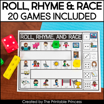 Rhyming Game Boards | 20 Rhyming Games Included