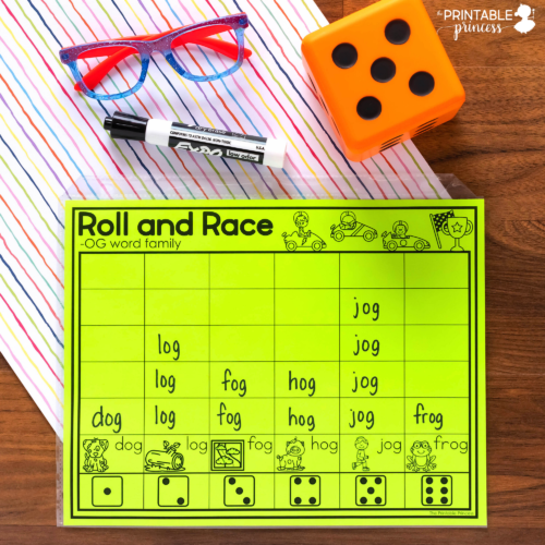 Roll and Race CVC Word Families Game - Image 4