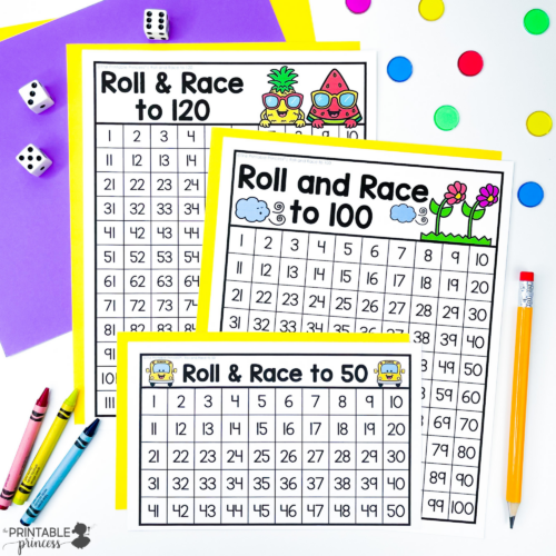 Roll and Race Numbers to 50, 100, and 120 - Image 4