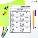 Kindergarten Sight Word Activity