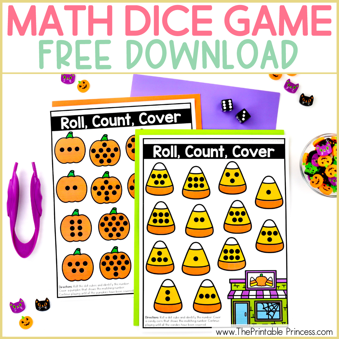 Halloween Counting and Subitizing Freebie