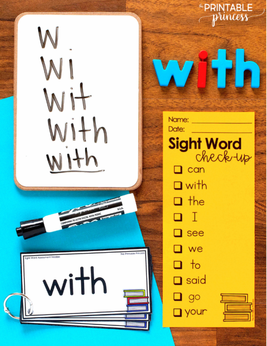 Fun sight word activities that are easy to prep and engaging for students - and are WAY more fun than just memorizing from flashcards! These hands-on sight word activities are perfect for PreK, Kindergarten, and First Grade students. Plus an EDITABLE sight word freebie that will help you monitor and track student progress. 