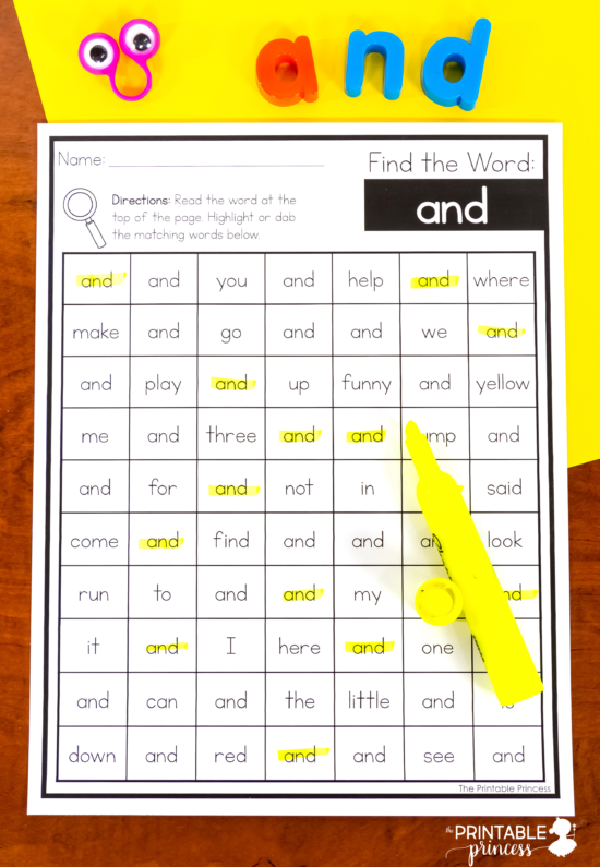 Halloween Tic Tac Toe Template for Letters, Numbers, Sight Words