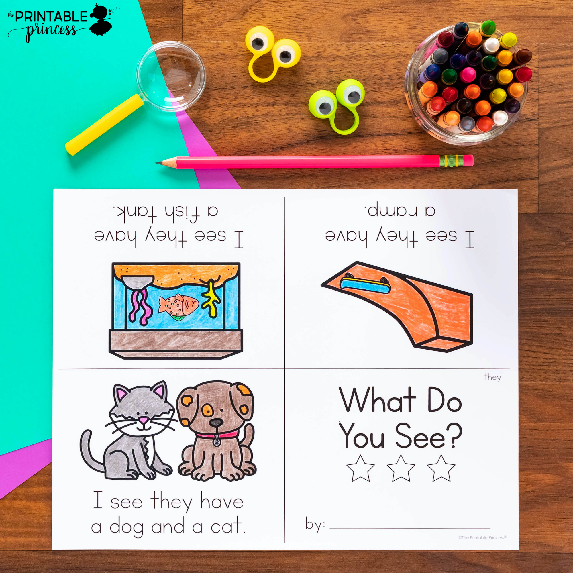 Sight Word Mini Books  No Prep Sight Word Readers - Set 2 - The Printable  Princess