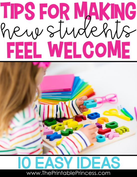 When a new student starts in the middle of the year, it can be a challenge for everyone, especially the new student! Being prepared and making new students feel welcome are the keys to a smooth transition. Here are 10 easy to implement ideas to help you prepare for a new student and making them feel like part of your classroom family. 