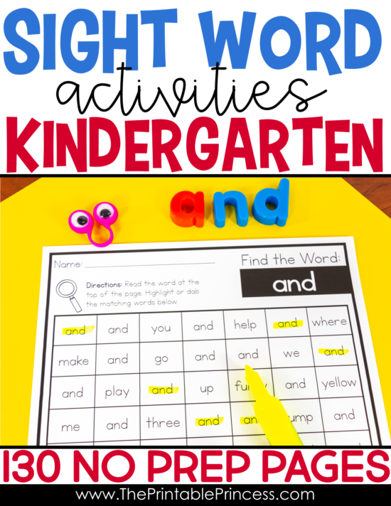 What exactly are sight words and why is it important to teach them? More importantly HOW do you teach sight words? In this post you'll find easy to implement and practical ideas to teach sight words to your Kindergarten and 1st grade students. Just grab some magazines, highlighters, magnetic letters, and even their fingers for a little sky writing! Click through to read about 10 easy and fun sight word activities that your students will love! 