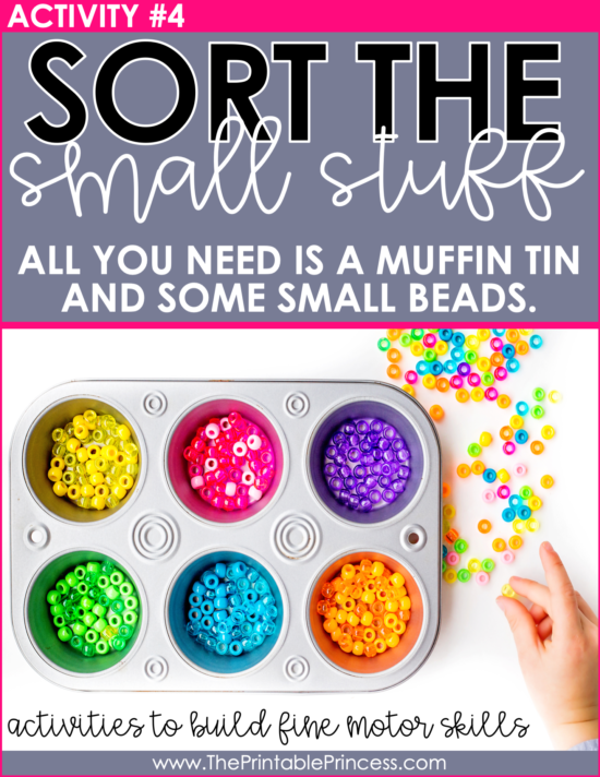 These 12 DIY fine motor activities are perfect for little hands. There is little to no prep work required so they can easily be incorporated into your PreK or Kindergarten classroom. They can be used as STEM activities, fun center rotations, or use the ideas included to create math and literacy stations. 