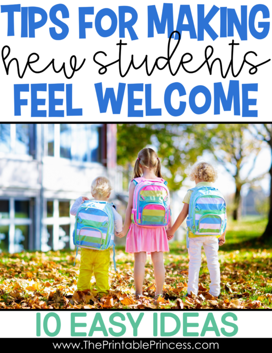 When a new student starts in the middle of the year, it can be a challenge for everyone, especially the new student! Being prepared and making new students feel welcome are the keys to a smooth transition. Here are 10 easy to implement ideas to help you prepare for a new student and making them feel like part of your classroom family. 