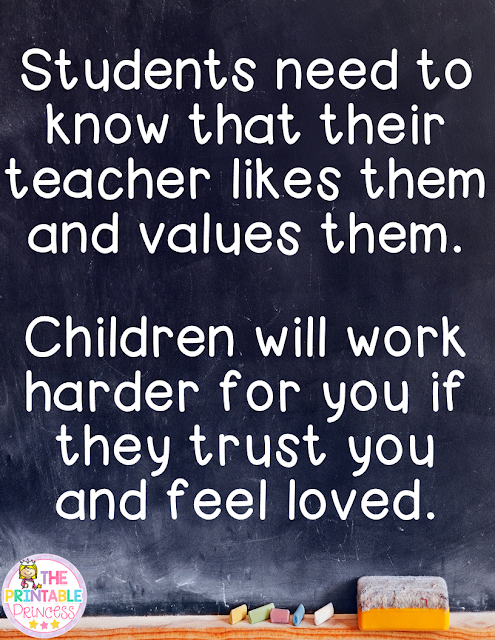Quote about building relationships with students
