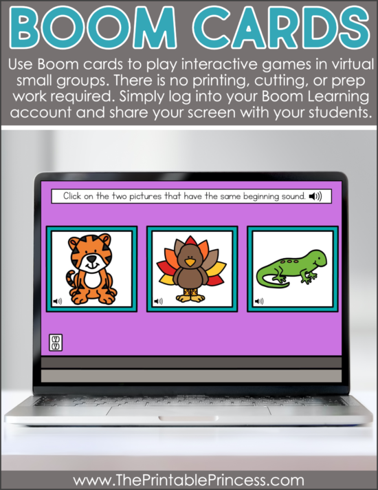 Small Group Ideas for Kindergarten Virtual Learning 