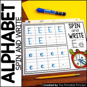 spin and write alphabet handwriting practice