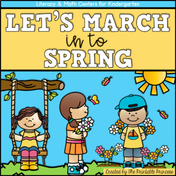 Spring Activities {Kindergarten Literacy and Math Centers}