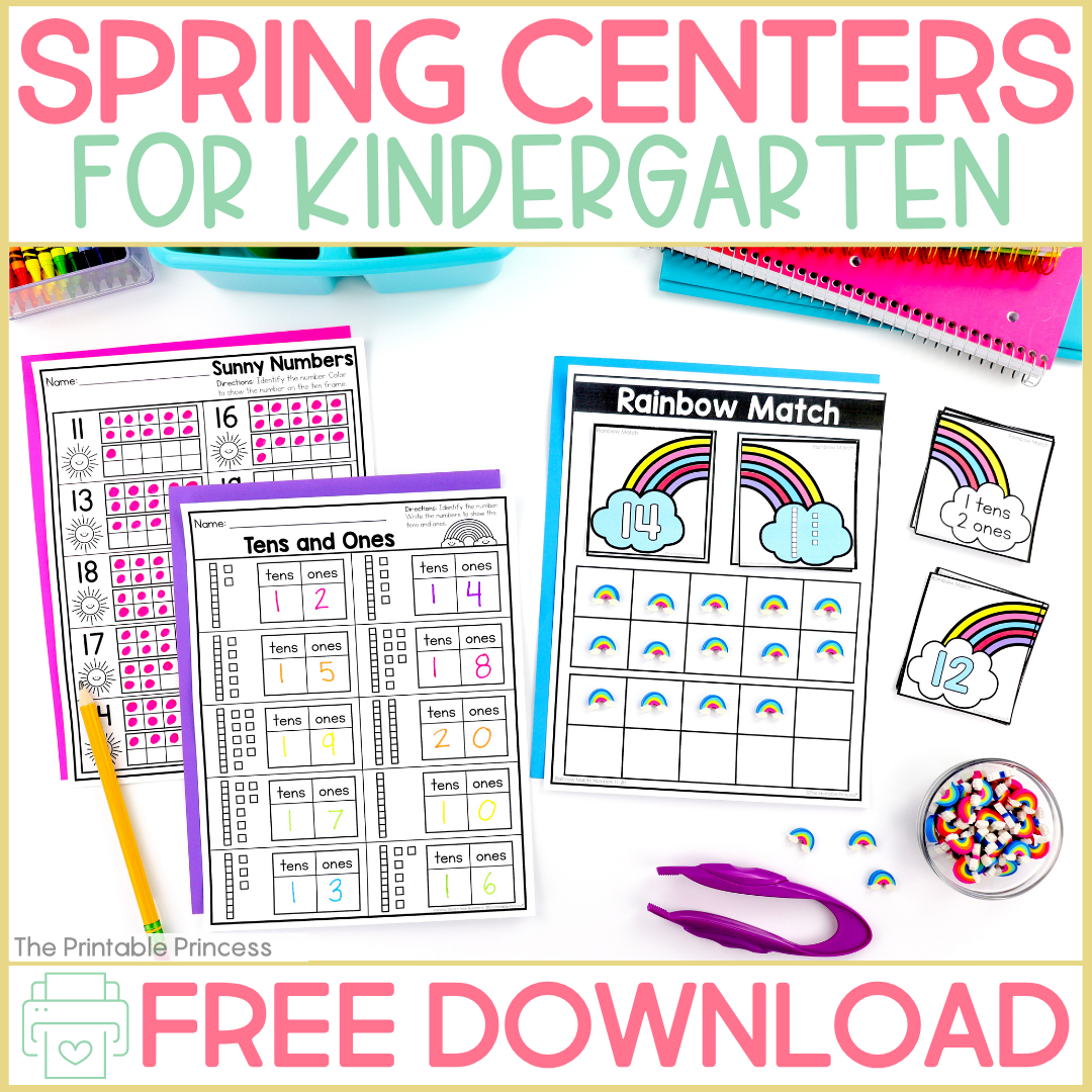 Spring Centers for Kindergarten