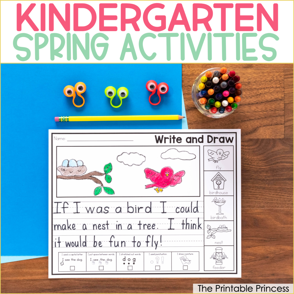 Spring writing prompts for kindergarten