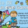 Spring Literacy Activities and Partner Games for Kindergarten