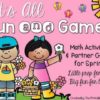 Spring Math Activities and Partner Games for Kindergarten