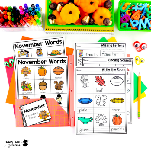 November Writing Centers for Kindergarten - Image 4