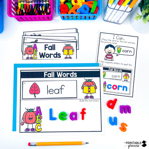 October Morning Work Tubs | Fall Morning Work for Kindergarten - Image 4