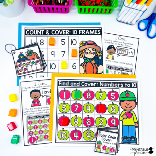 October Morning Work Tubs | Fall Morning Work for Kindergarten - Image 3