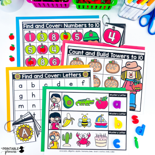 October Morning Work Tubs | Fall Morning Work for Kindergarten - Image 2