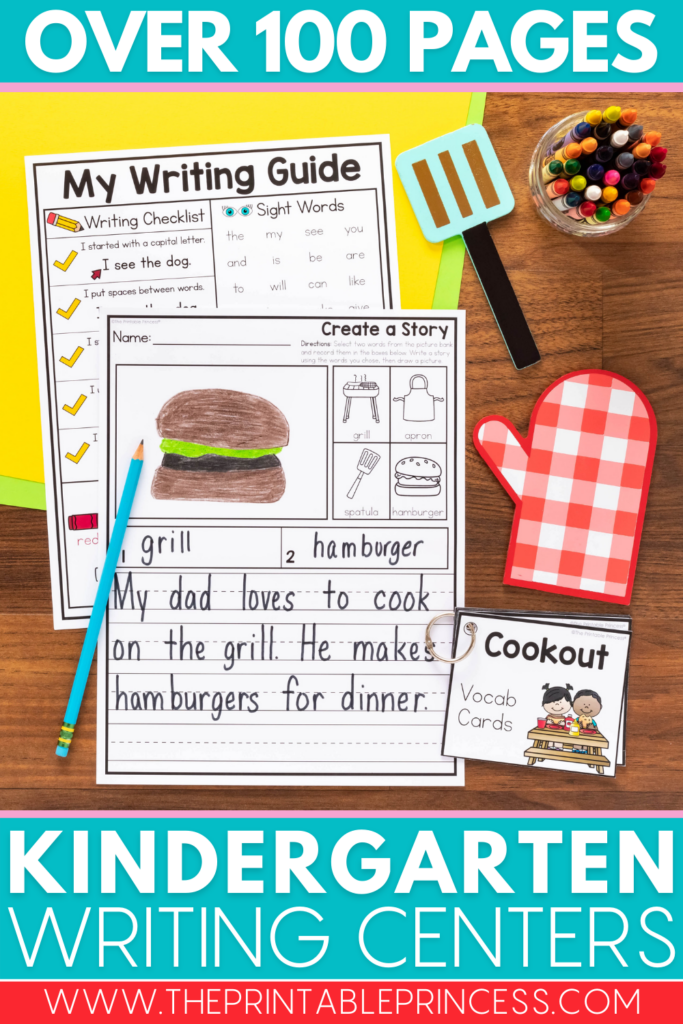 Summer Writing Centers for Kindergarten

