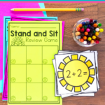 Free Summer Stand and Sit Review Game