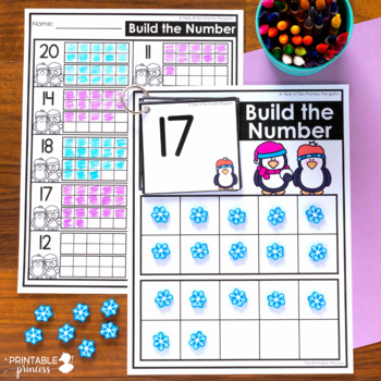 build the numbers ten frame printable