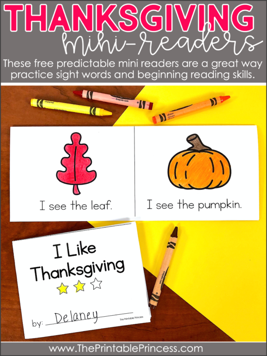 Thanksgiving Activities for Kindergarten