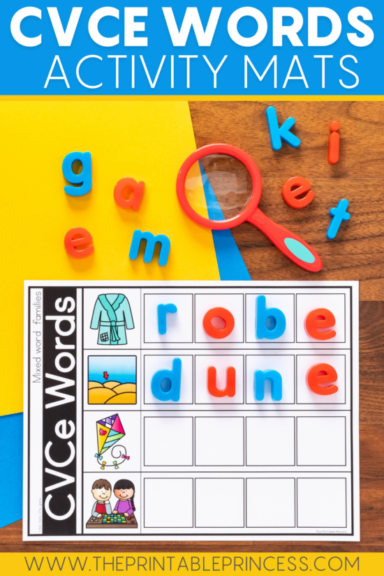 CVCe Word Building Mats