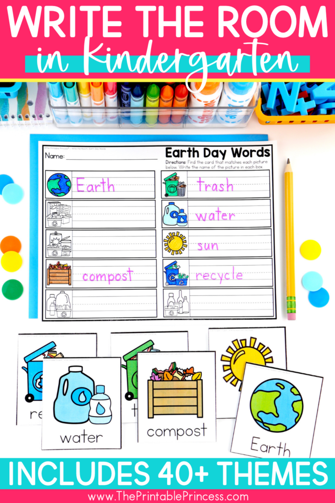 Earth Day write the room activities
