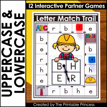 Uppercase and Lowercase Letter Matching Games
