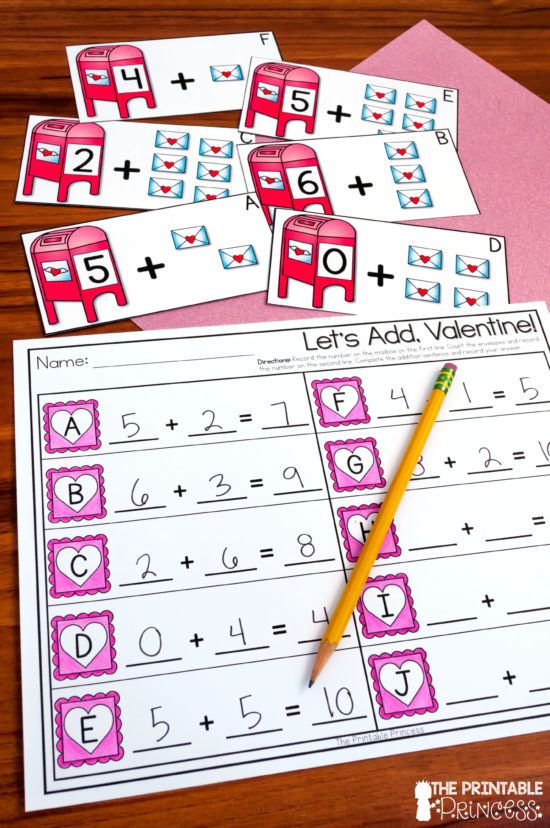 Are you looking for hands-on and engaging activities to bring Valentine's Day into your Kindergarten classroom? Then you will love the Valentine's Day centers for Kindergarten shared in this blog post. There's math and literacy included and they were designed with Kindergarten skills in mind. Also included in this blog post is a super fun numbers to 100 FREEBIE that's perfect for Valentine's Day in Kindergarten! Click through to download your copy!