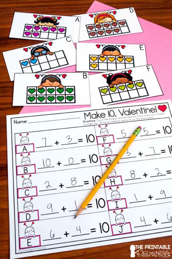 Are you looking for hands-on and engaging activities to bring Valentine's Day into your Kindergarten classroom? Then you will love the Valentine's Day centers for Kindergarten shared in this blog post. There's math and literacy included and they were designed with Kindergarten skills in mind. Also included in this blog post is a super fun numbers to 100 FREEBIE that's perfect for Valentine's Day in Kindergarten! Click through to download your copy!