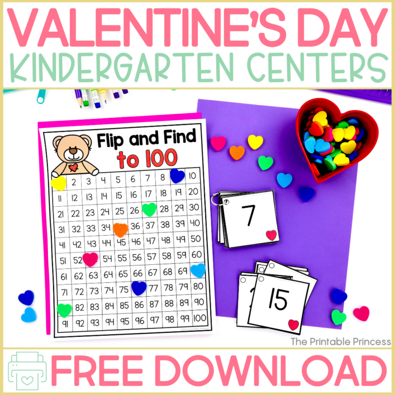 Valentine’s Day Centers for Kindergarten