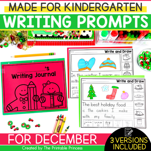 Writing Pages for Kindergarten
