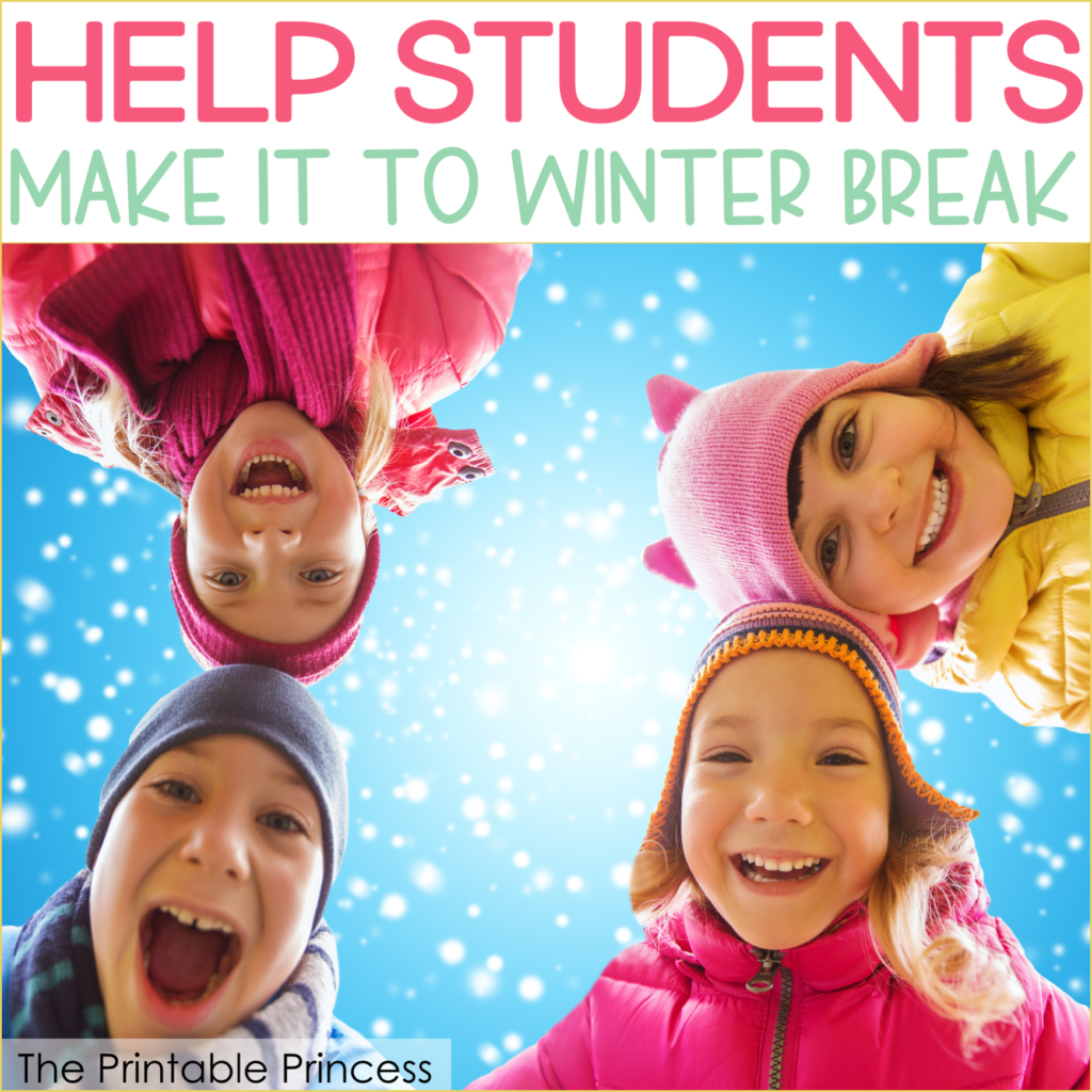 Surviving the week before winter break can make even the most seasoned teachers feel stressed. To help survive the week before winter break, I've shared a few of my most favorite (and easy to implement) ideas. You'll find 5 simple ideas and activities to help PreK, Kindergarten, and first grade teachers survive the last week before winter break. Plus you'll find a fun and FREE game to download and play with your students.