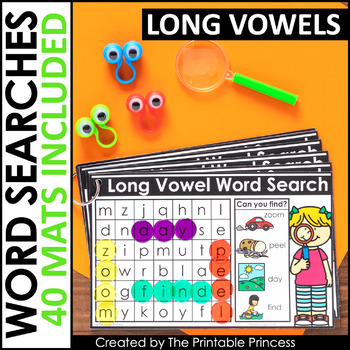 Word Searches | Long Vowel Activities