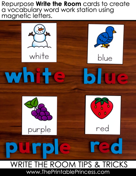 Write the Room is such a fun activity in the Kindergarten and First Grade classroom. It's easy to put together and switching the themes keeps it fresh and engaging for students. Check out this post where you'll find Write the Room tips and tricks for implementing this center as well as things to consider and ideas for early finishers. You can also check out how to plan your Write the Room center for the entire year! 