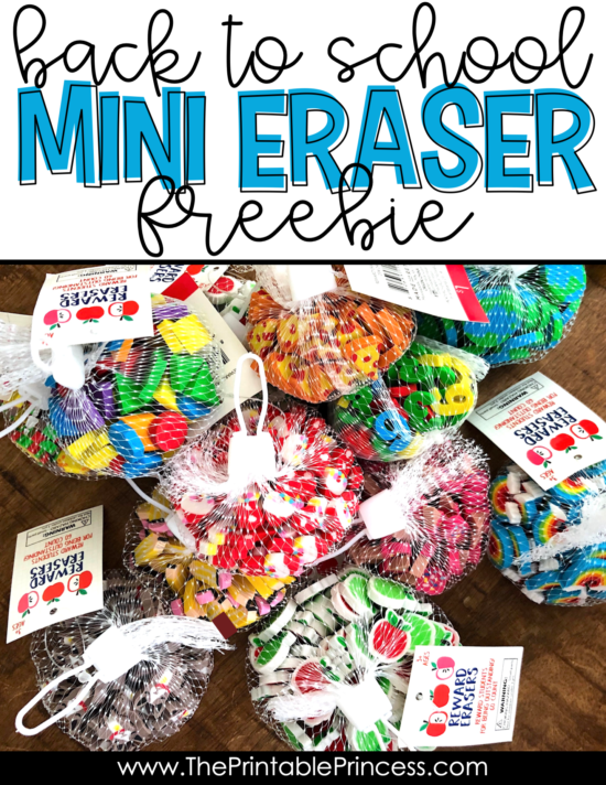 Have you jumped on the mini eraser craze but you're not quite sure how to use them? Check out this blog post with activity ideas plus a free mini eraser activities that are the perfect back to school activities for kindergarten. The freebie includes literacy activities and math activities for kindergarten that are easy to prep, hands-on, developmentally appropriate, and FUN! Click through to download your free copy of the mini eraser activities for kindergarten.