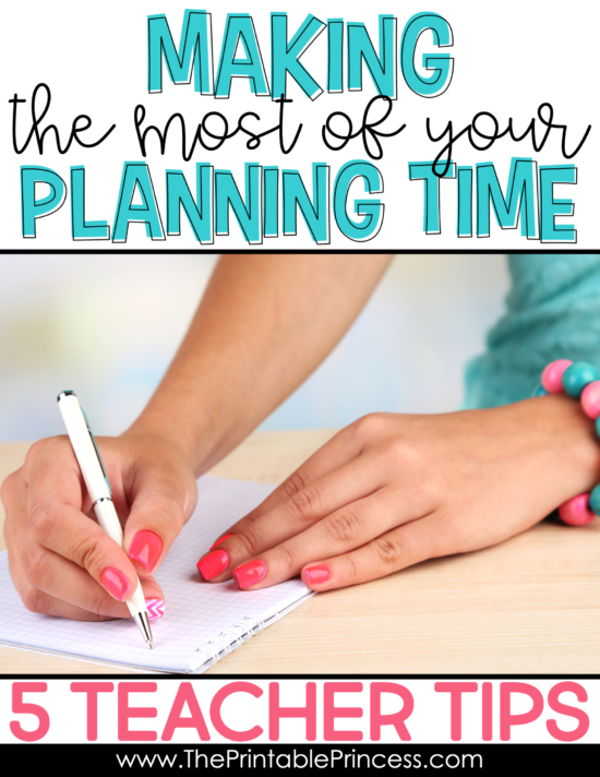 Balancing time in the classroom with time to prepare FOR the classroom is not as easy as it looks. It seems like there's so much to do and so much to plan for. Dividing your time and having a solid plan in place is the key to making the most of your teacher prep time. Click through for a step-by-step guide in making the most of your prep time. You can also download a FREE editable weekly schedule to keep you on track. 